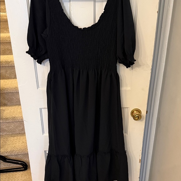 Hill House Elegant Louis Black Nap Textured Dress - Picture 6 of 6